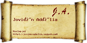 Jovián Adélia névjegykártya
